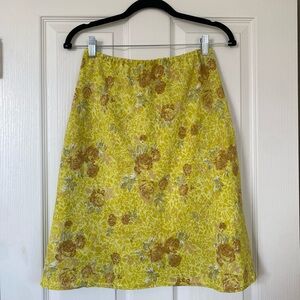 Handmade Yellow Chiffon Skirt